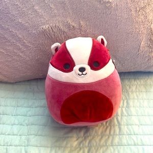 Red and white Squishmallows medium size